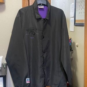 Dark Gray Vikings Windbreaker
